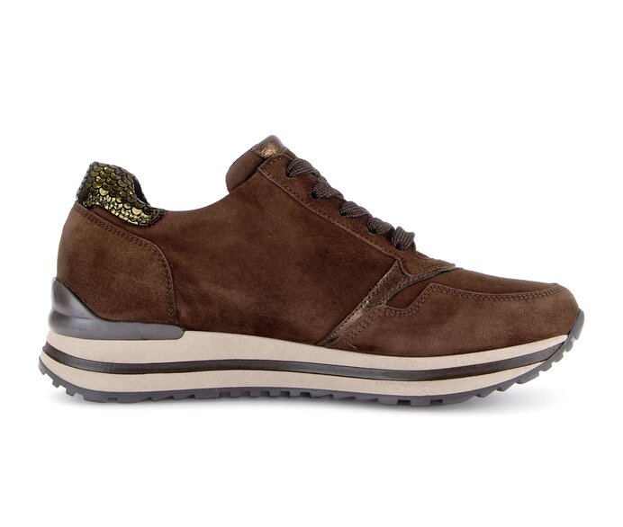 Gabor Sneaker Low Braun - Materialmix Leder