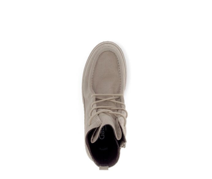 Gabor Schnürstiefelette Beige - Rauleder