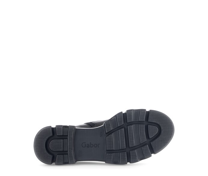 Gabor Sportliche Stiefelette Schwarz - Glattleder