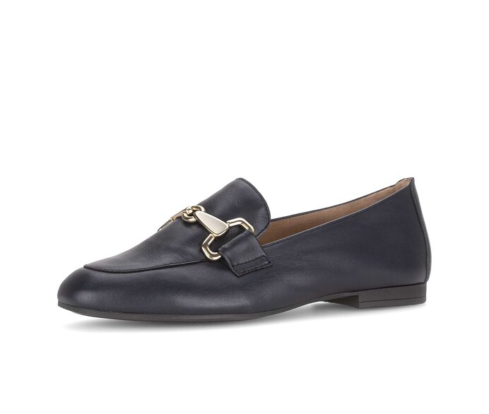 Gabor Slipper Blau - Glattleder