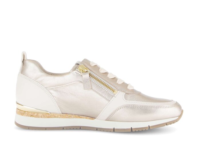 Gabor Sneaker Low Beige - Materialmix Leder