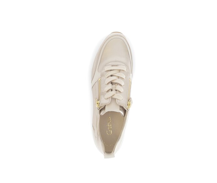 Gabor Sneaker Low Beige - Materialmix Leder