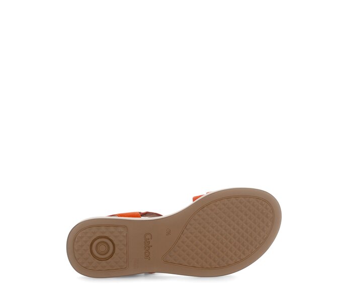 Gabor Riemchensandale Orange - Rauleder