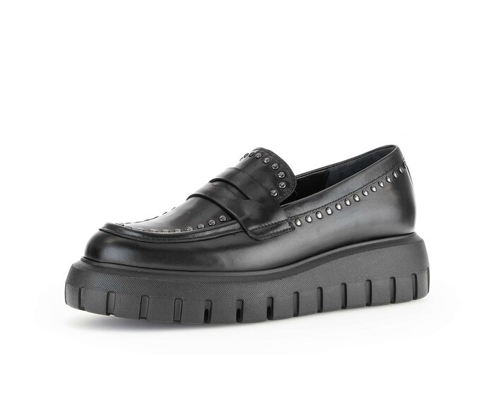 Gabor Loafer Schwarz - Glattleder