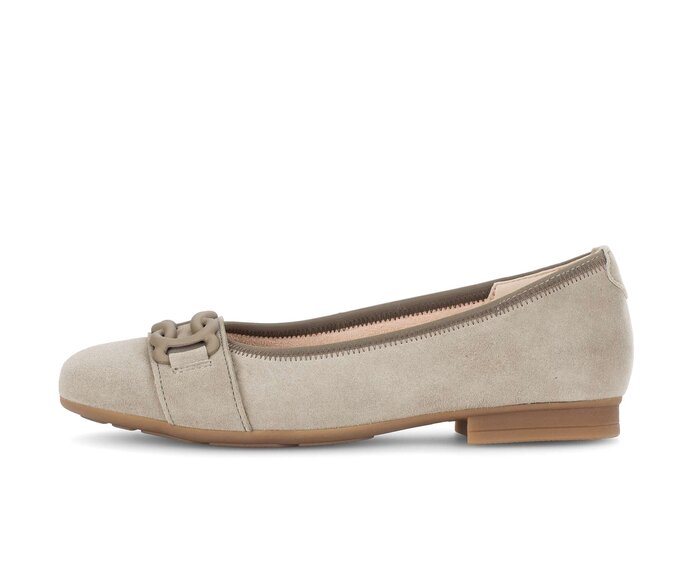 Gabor Eleganter Ballerina Grün - Rauleder