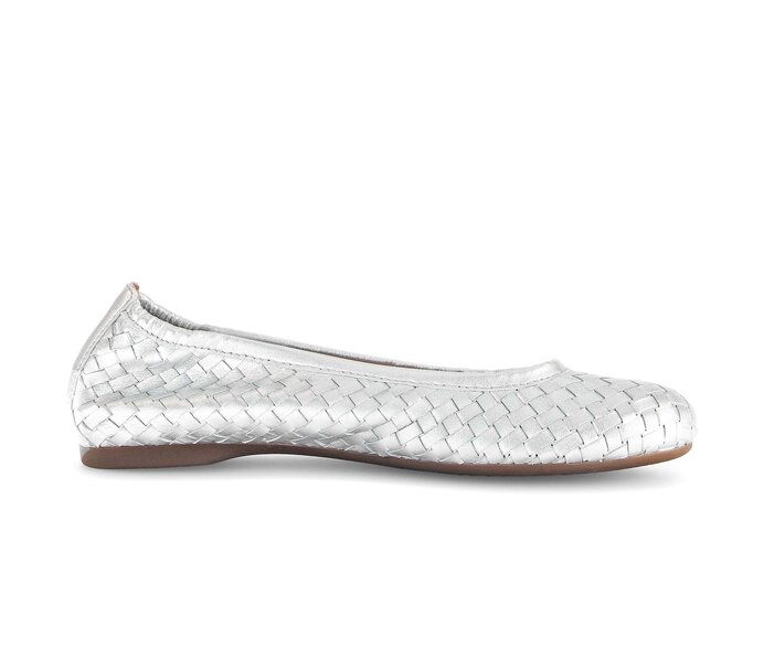 Gabor Eleganter Ballerina Silber - Effektleder