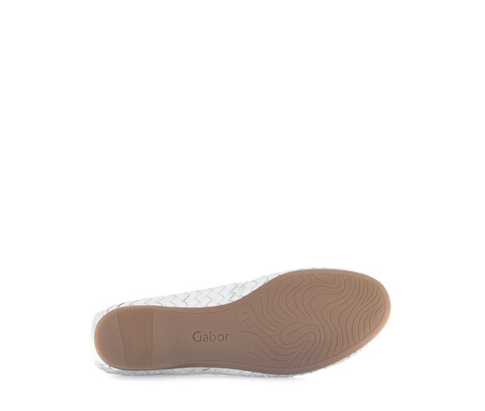 Gabor Eleganter Ballerina Silber - Effektleder