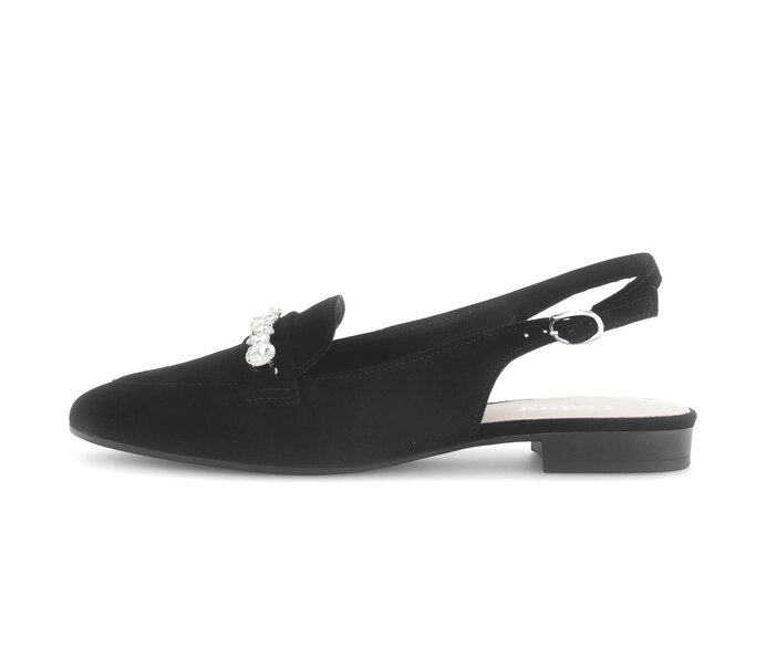 Gabor Slingpumps Schwarz - Rauleder