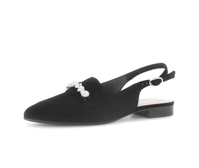 Gabor Slingpumps Schwarz - Rauleder