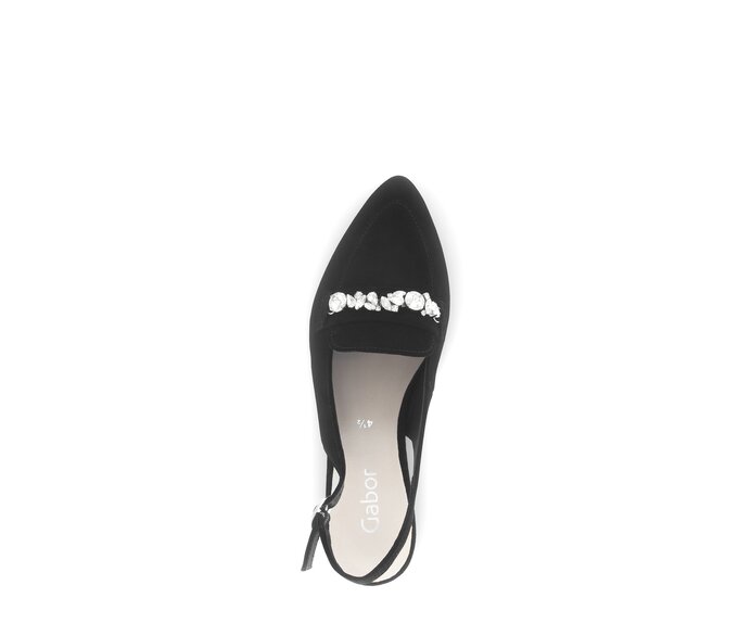 Gabor Slingpumps Schwarz - Rauleder