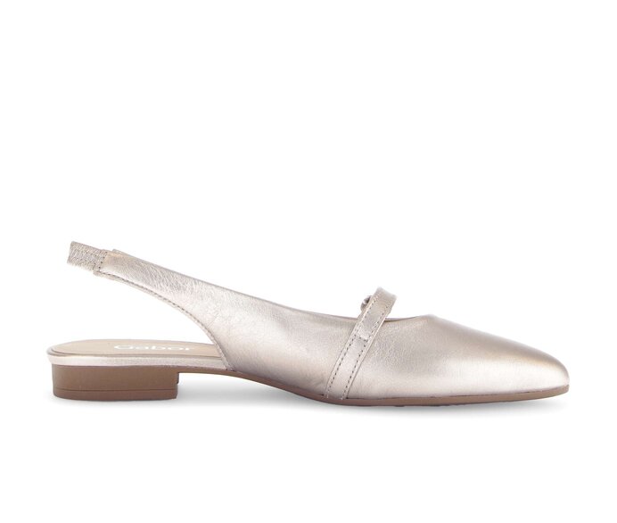 Gabor Slingpumps Gold - Effektleder