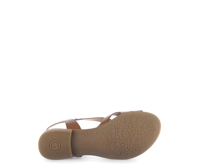 Gabor Riemchensandale Beige - Glattleder