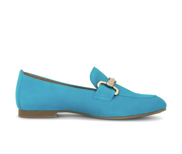 Gabor Slipper Blau - Rauleder
