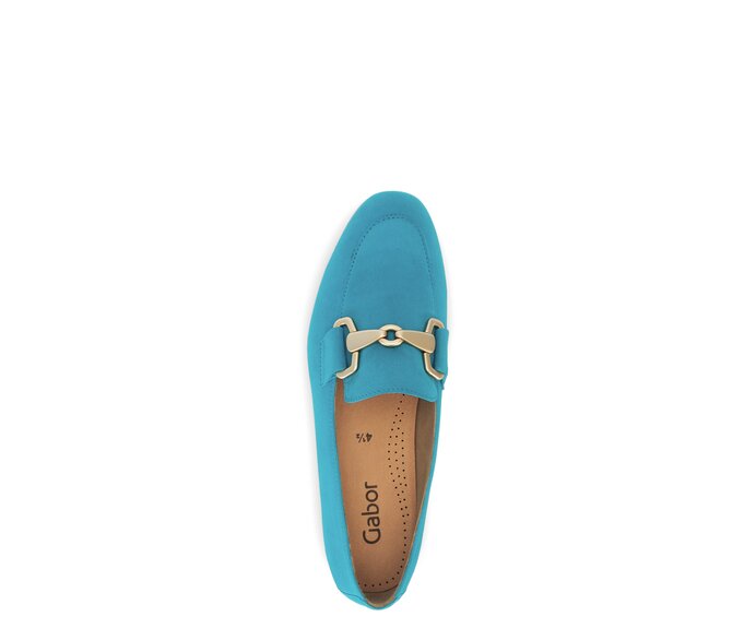 Gabor Slipper Blau - Rauleder