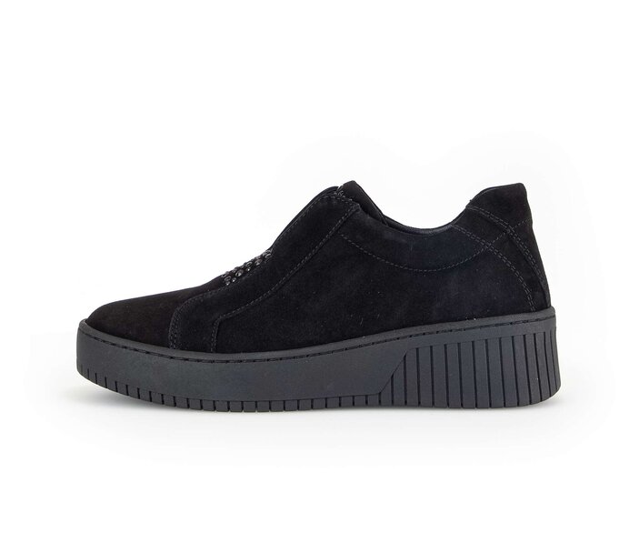 Gabor Sneaker Low Schwarz - Rauleder