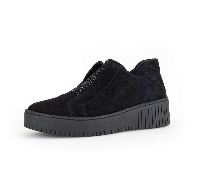 Gabor Sneaker Low Schwarz - Rauleder