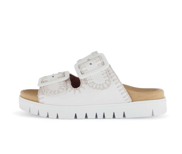 Gabor Pantolette Creme - Glattleder