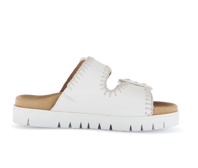 Gabor Pantolette Creme - Glattleder