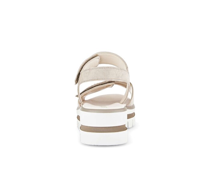 Gabor Plateau Sandale Beige - Rauleder