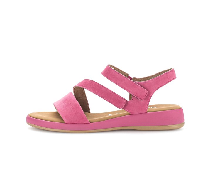 Gabor Riemchensandale Pink - Rauleder