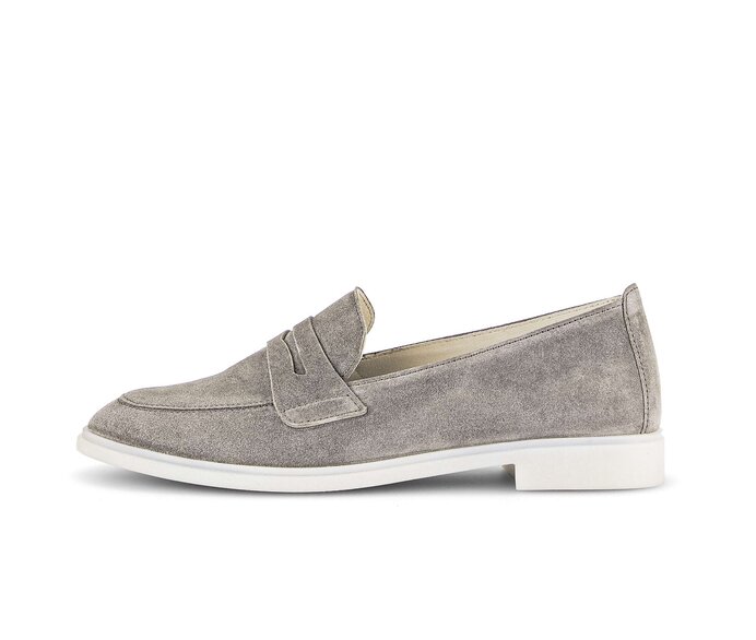 Gabor Slipper Grau - Rauleder