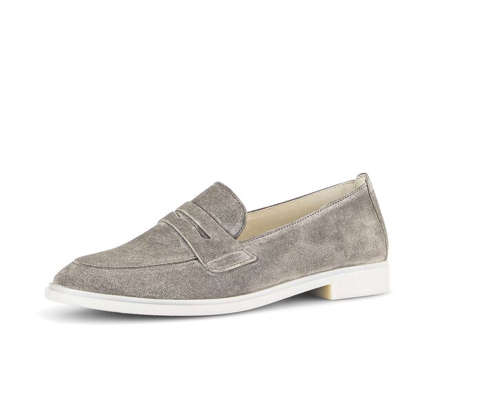 Gabor Slipper Grau - Rauleder