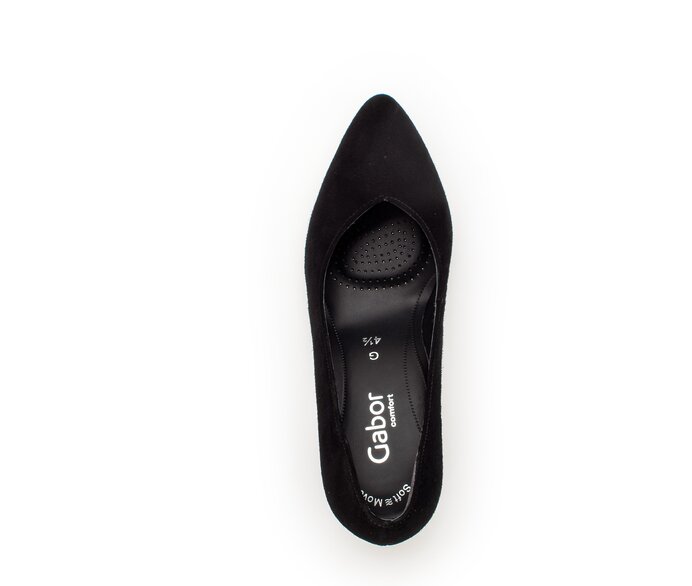 Gabor Eleganter Pumps Schwarz - Rauleder