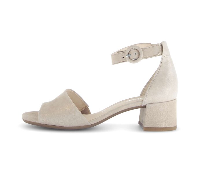 Gabor Riemchensandale Beige - Effektleder