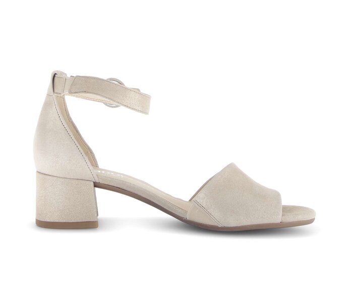 Gabor Riemchensandale Beige - Effektleder