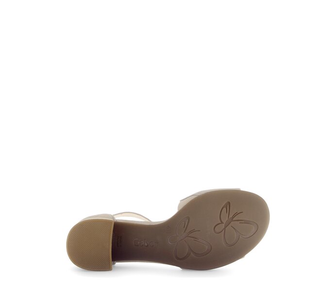 Gabor Riemchensandale Beige - Effektleder