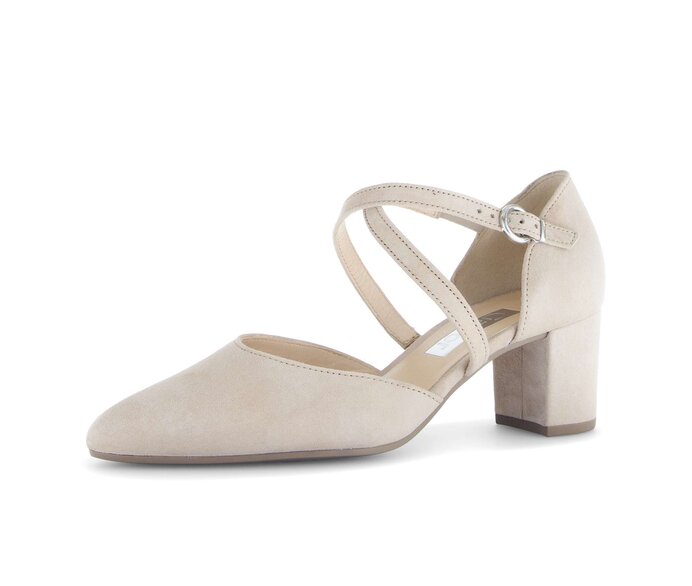 Gabor Spangenpumps Beige - Rauleder