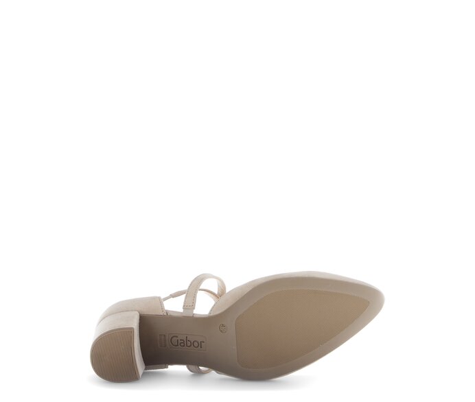 Gabor Spangenpumps Beige - Rauleder