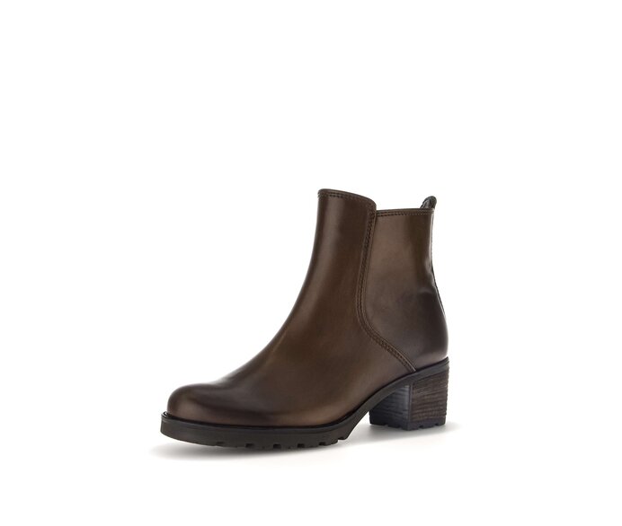 Gabor Plateau Stiefelette Braun - Glattleder