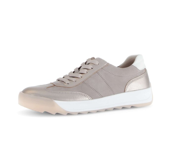 Gabor Sneaker Low Gold - Materialmix Leder