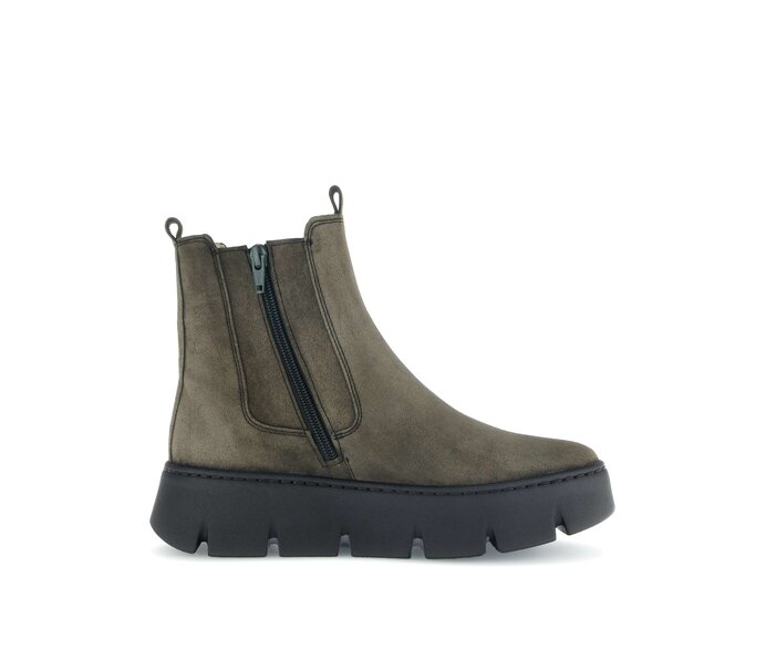Gabor Chelsea Boot Grün - Rauleder
