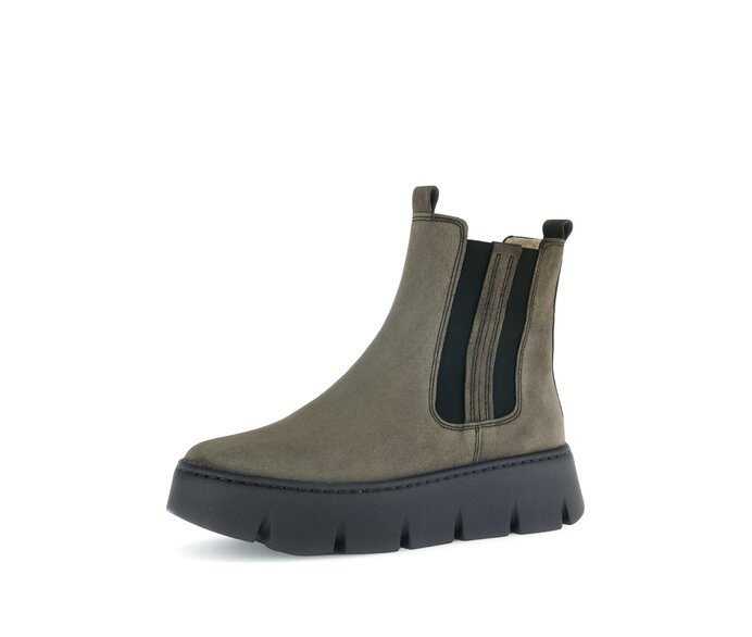 Gabor Chelsea Boot Grün - Rauleder