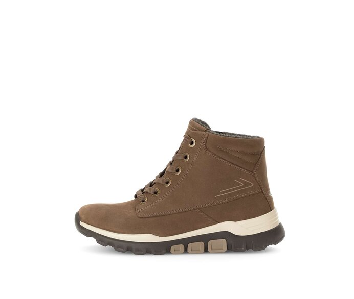 Gabor Sportliche Stiefelette Braun - Rauleder