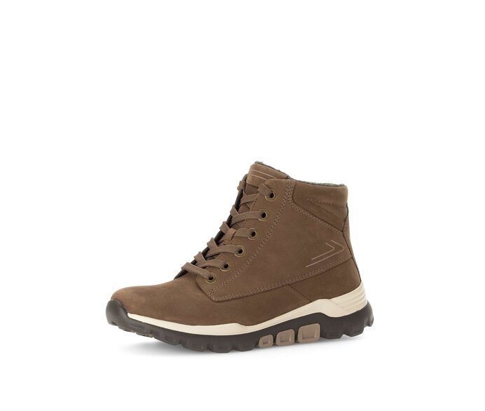 Gabor Sportliche Stiefelette Braun - Rauleder