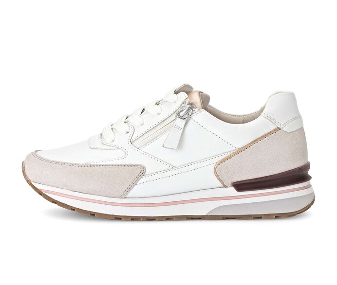 Gabor Sneaker Low Weiß - Materialmix Leder