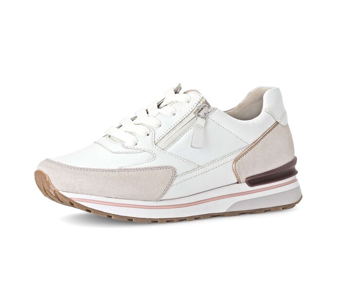 Gabor Sneaker Low Weiß - Materialmix Leder