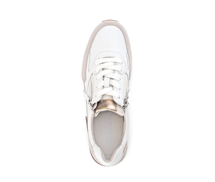 Gabor Sneaker Low Weiß - Materialmix Leder