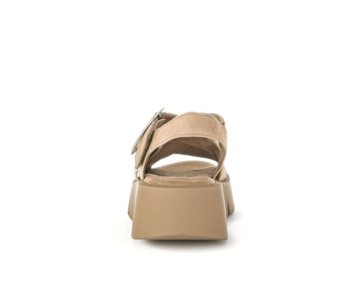 Gabor Plateau Sandale Beige - Rauleder