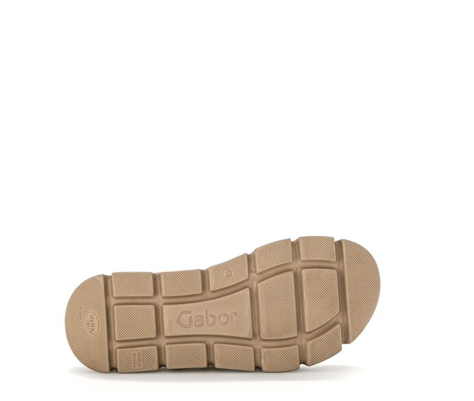 Gabor Plateau Sandale Beige - Rauleder