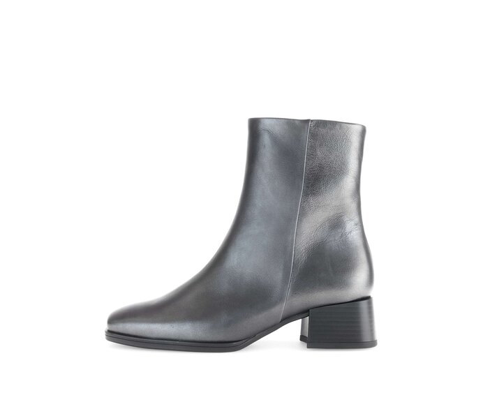 Gabor Elegante Stiefelette Silber - Glattleder