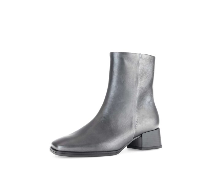 Gabor Elegante Stiefelette Silber - Glattleder