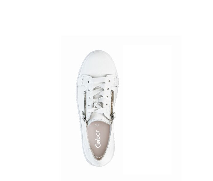 Gabor Sneaker Low Weiß - Glattleder