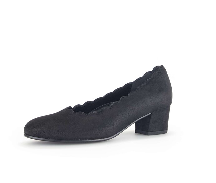 Gabor Eleganter Pumps Schwarz - Effektleder