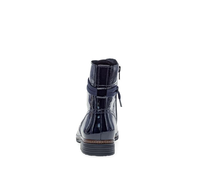 Gabor Schnürstiefelette Blau - Lackleder