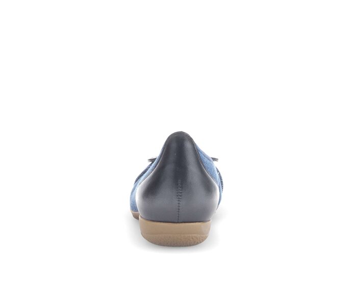 Gabor Sportliche Ballerina Blau - Materialmix Leder/Lederimitat