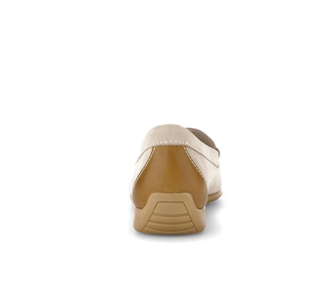 Gabor Mokassin Beige - Materialmix Leder